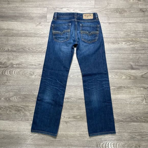 DIESEL LARKEE STRAIGHT Denim Jeans Mens Size 28 x 32 Dark Wash - Picture 2 of 10